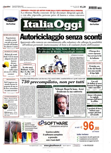 Italia oggi : quotidiano di economia finanza e politica